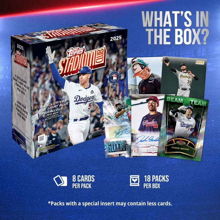 2025 Topps Stadium Club Baseball – Factory Sealed – Mega Box