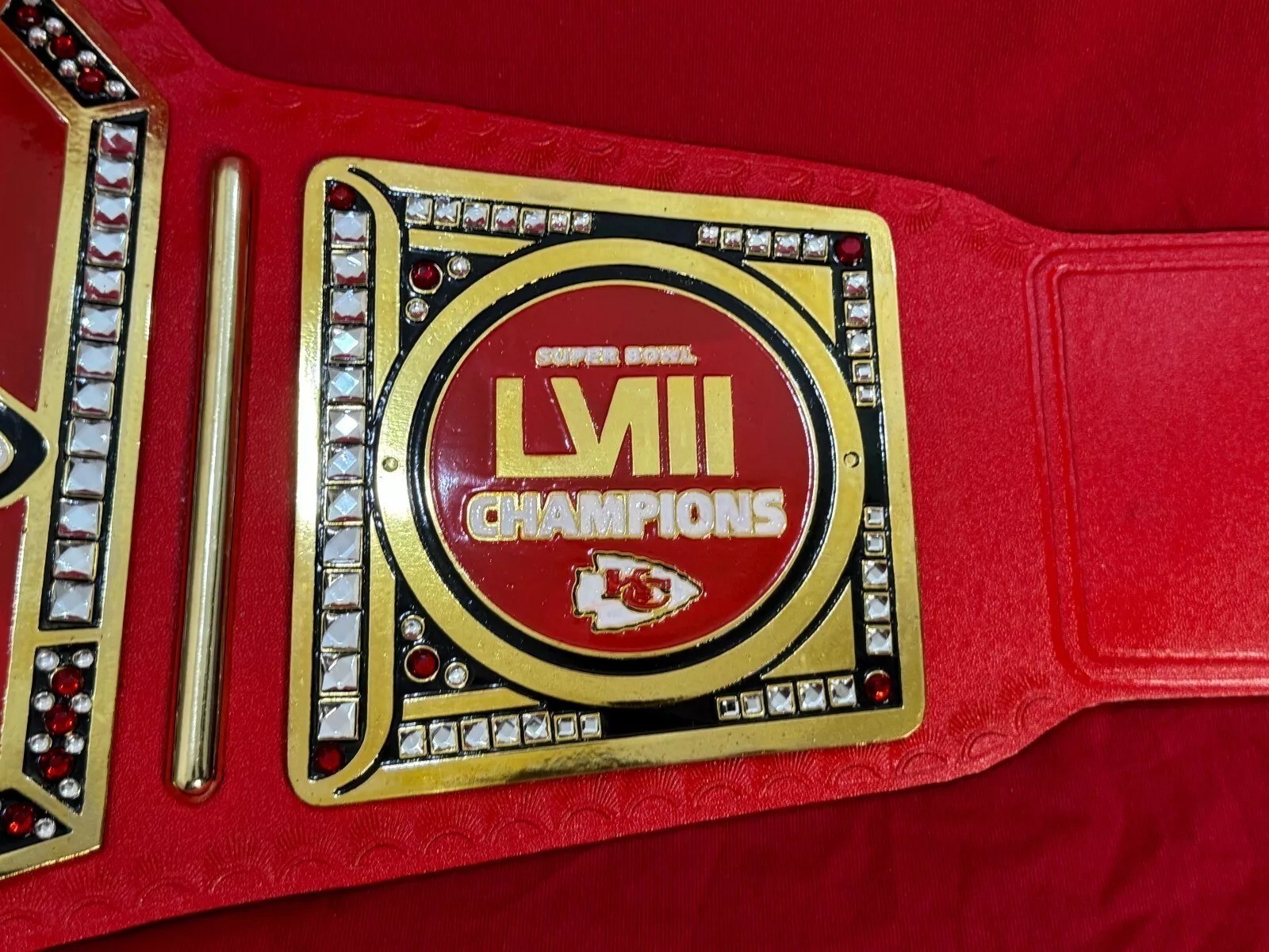 Custom Kansas city team World Championship Belt Adult Size 2MM Brass