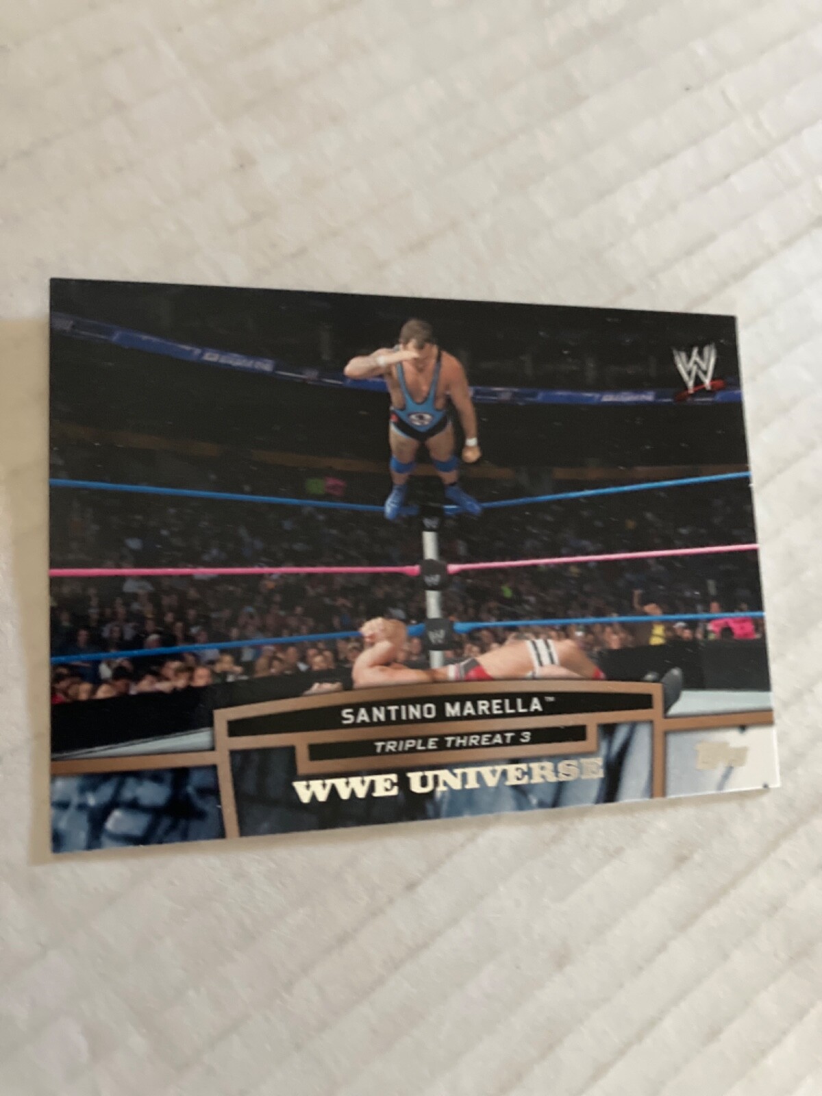 Santino Marella 2013 topps triple threat 3 insert wwe wrestling card see scans