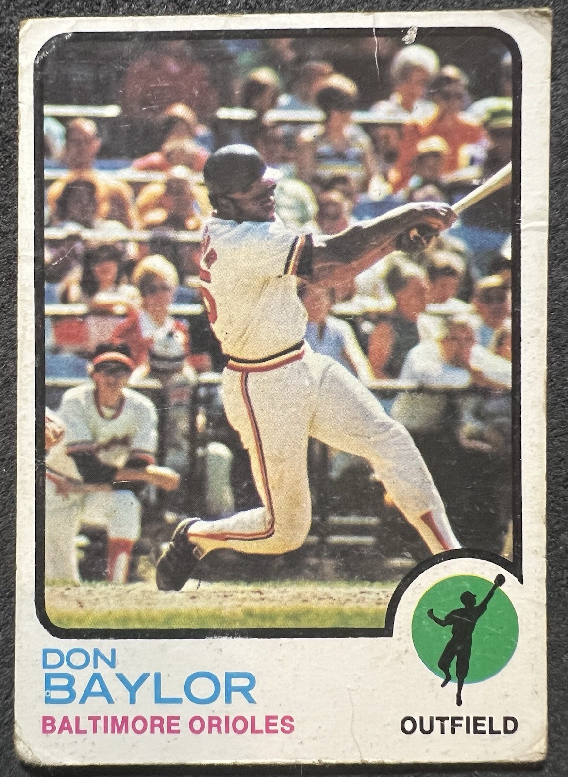 1973 TOPPS DON BAYLOR (BALTIMORE ORIOLES) #384 GOOD WRINKLES