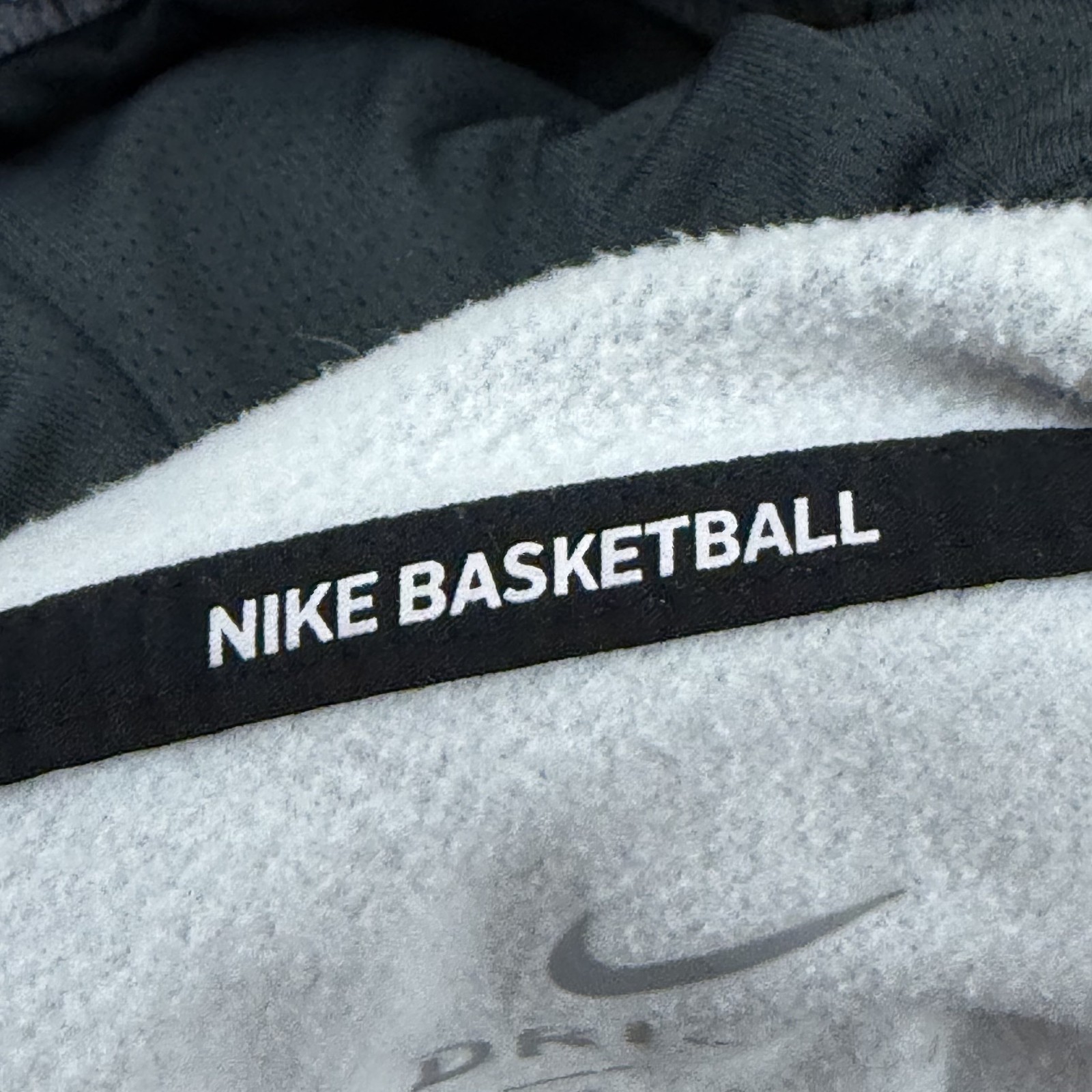 Duke Blue Devils Jacket Mens L Gray Nike Dri-Fit Full Zip Hooded Basketball NCAA