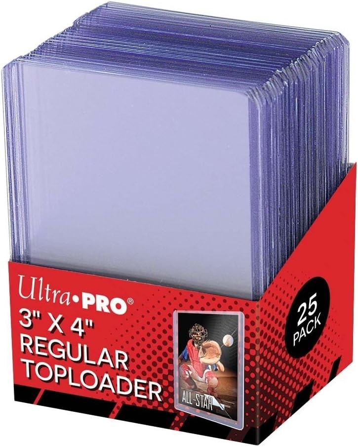 25 Clear Top Loader Card Holders for Sports Cards – Rigid Plastic Protection