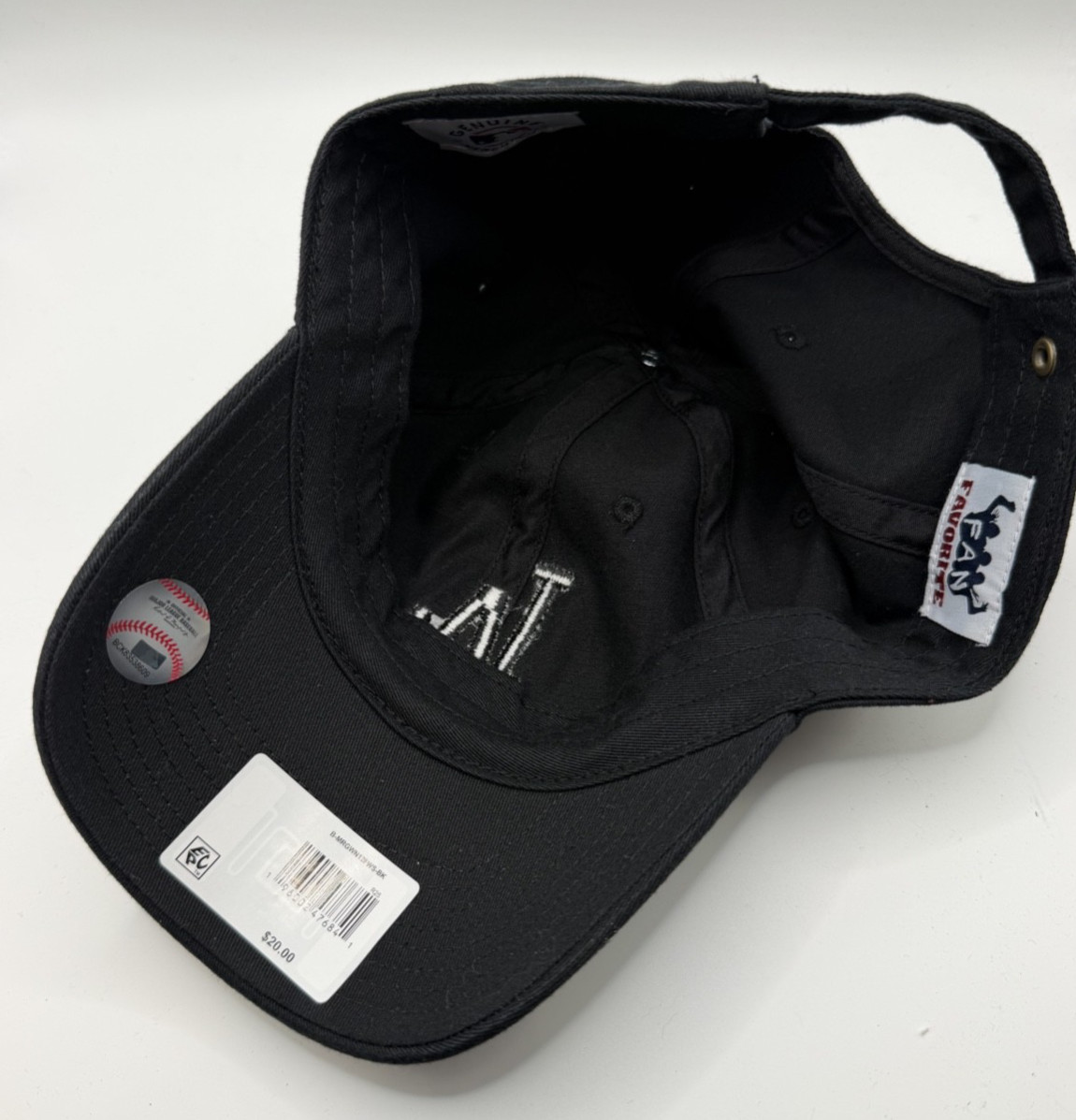 LA Los Angeles Dodgers Logo-All Black/Out MLB adjustable Hat/Cap-NWT