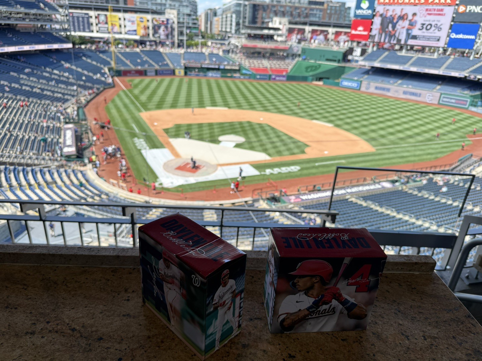 2x Daylen Lile Bobbleheads SGA 6/13/2026 – Washington Nationals – NEW IN BOX