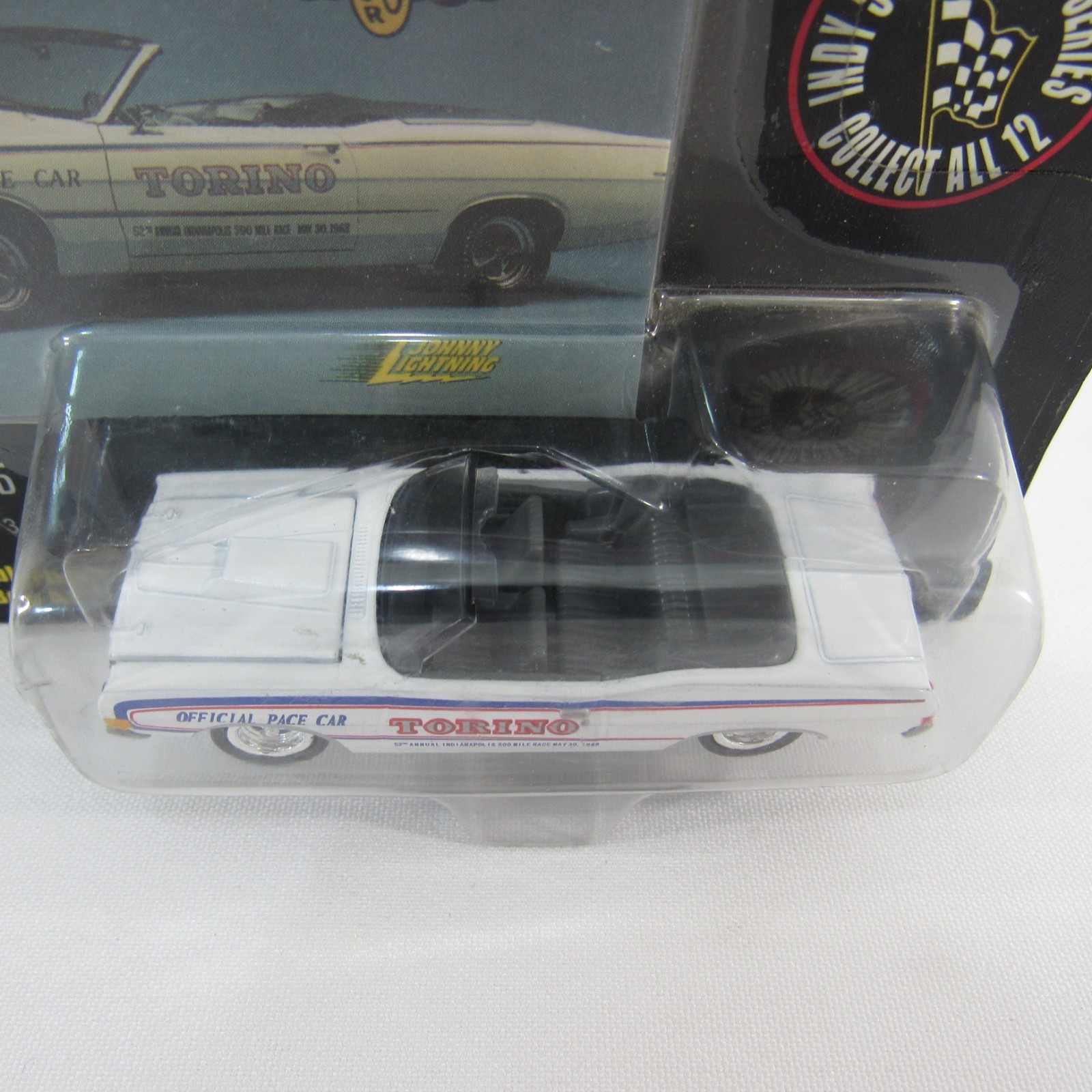 1968 Indy 500 Pace Car Diecast Ford Torino Convertible Johnny Lightning 1:64