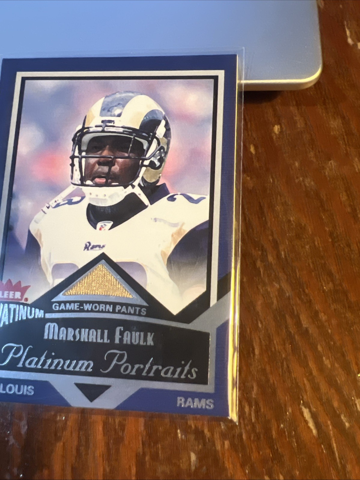 Marshall Faulk 2002 Fleer Platinum Platinum Portraits Jerseys #PP/MF HOF