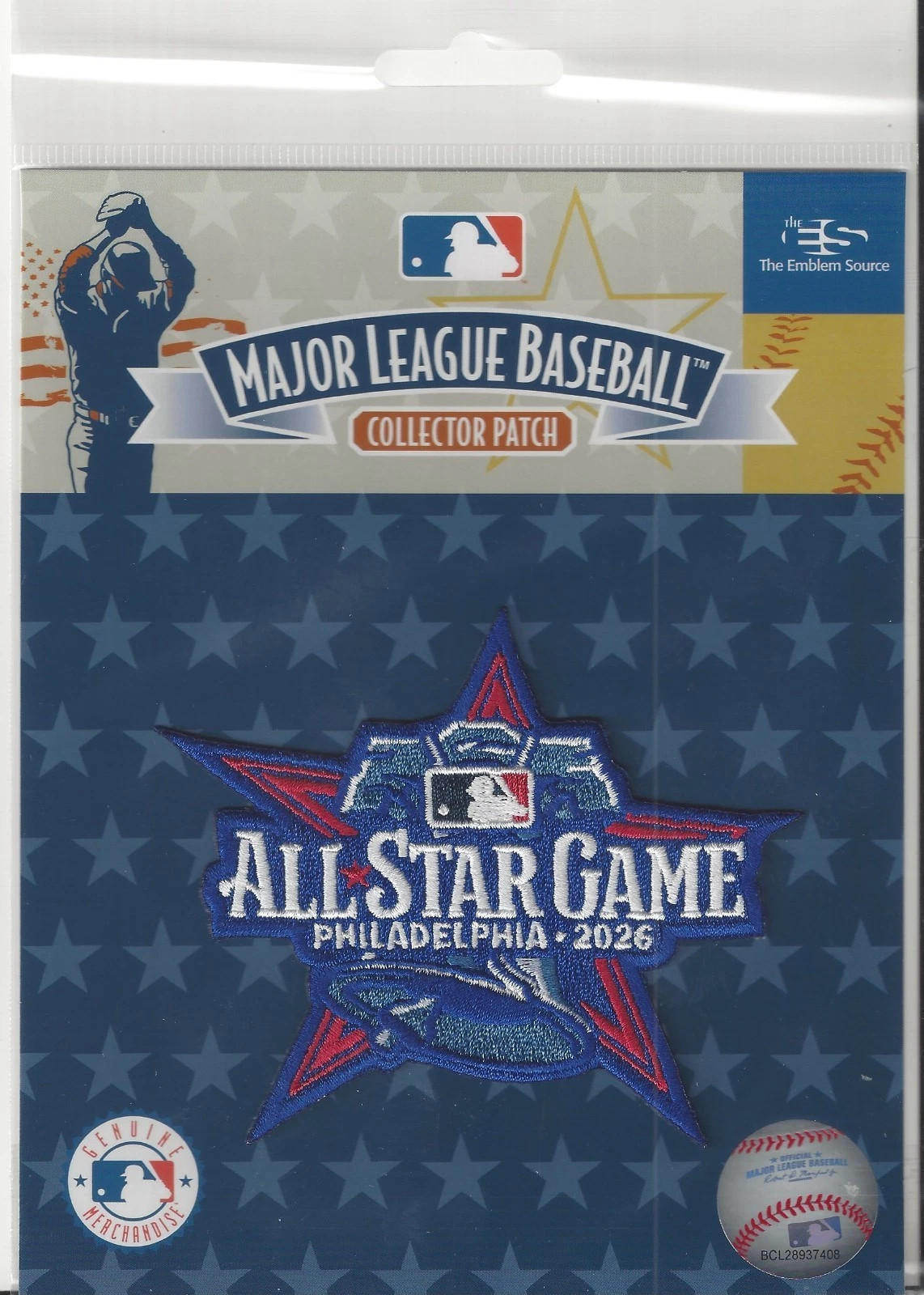 2026 Major League Baseball All Star Game MLB Collectors Patch – Philadelphia