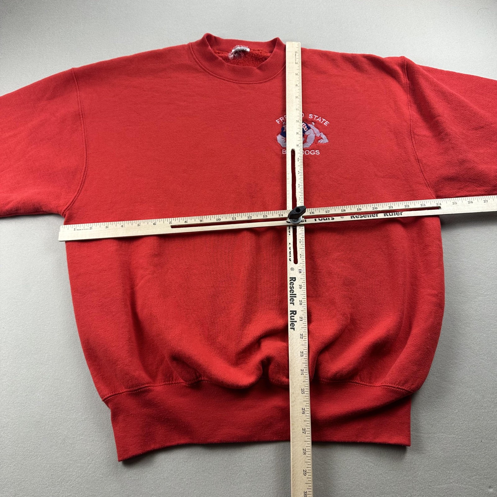 Vintage Fresno State Bulldogs Sweatshirt Mens XL Red Crewneck University USA 90s