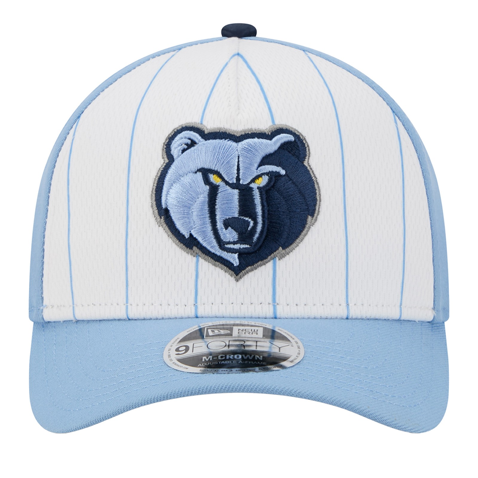 Men’s New Era White/Light Blue Memphis Grizzlies 2025 NBA Tip Off M-Crown