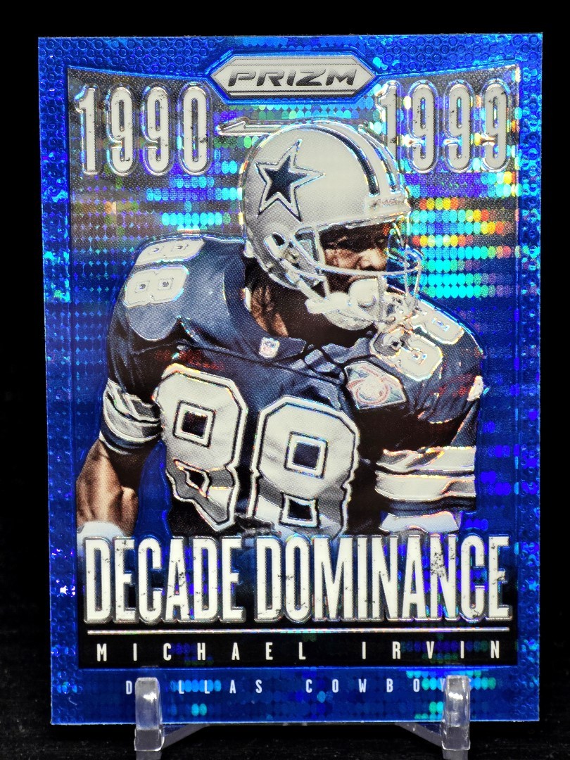 Michael Irvin 2013 Panini Prizm Decade Dominance Blue Pulsar Prizm #19 Cowboys