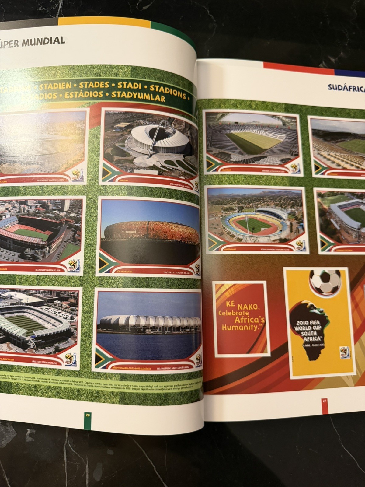 Panini FIFA World Cup South Africa 2010 Book With Printed Stickers Full Set