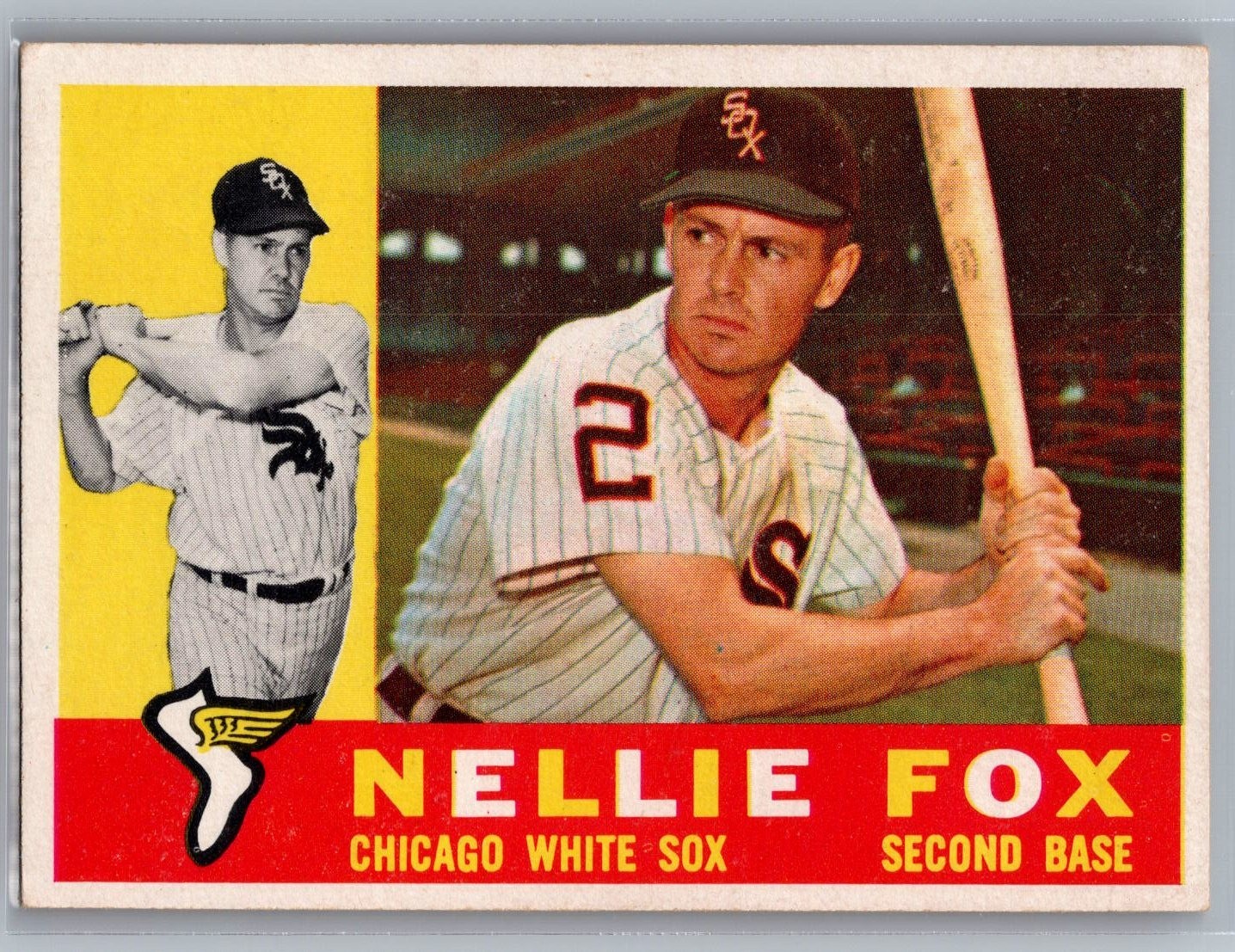 1960 Topps – Nellie Fox #100 – HOF EX
