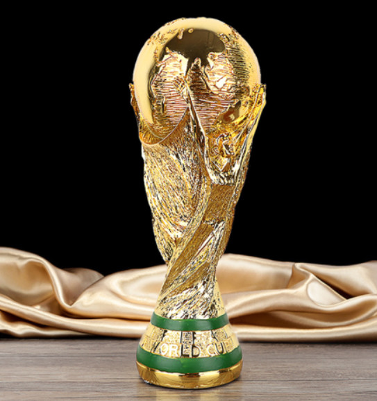 New Top Quality Resin 1:1 World Cup Replica Football Trophy Full Size 2022 Qatar