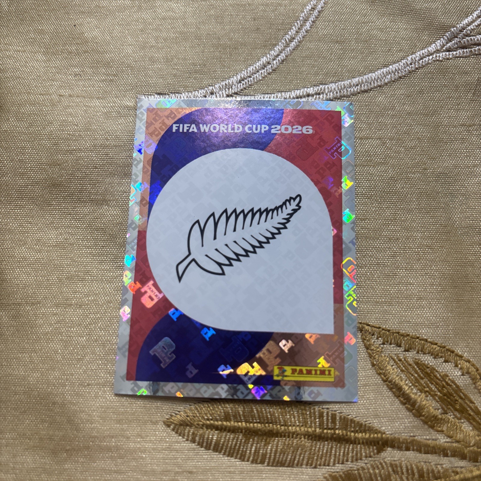 2026 Panini FIFA World Cup Sticker Foil Team Logo Badge #NZL 1 New Zealand