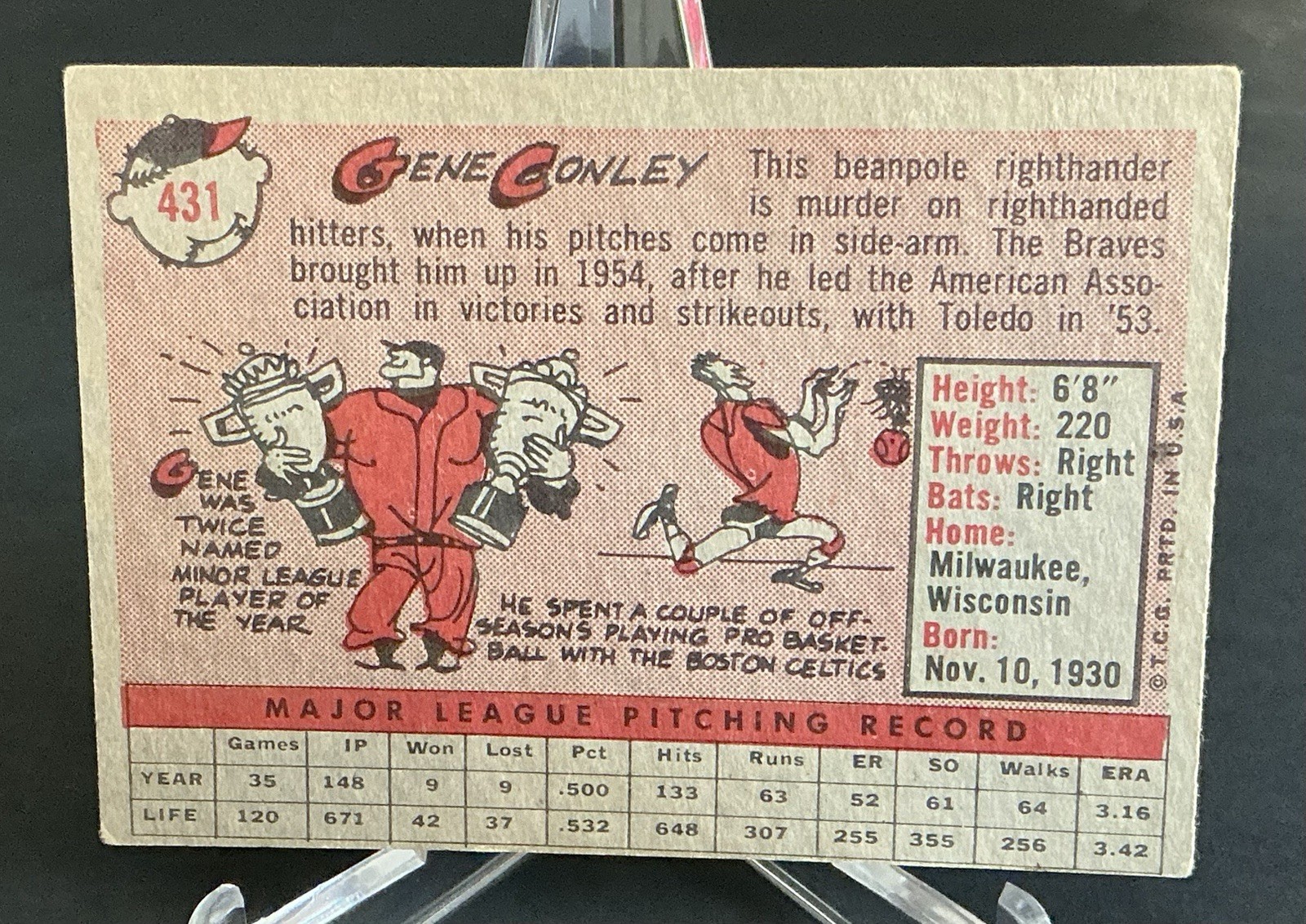 1958 Topps – Gene Conley #431