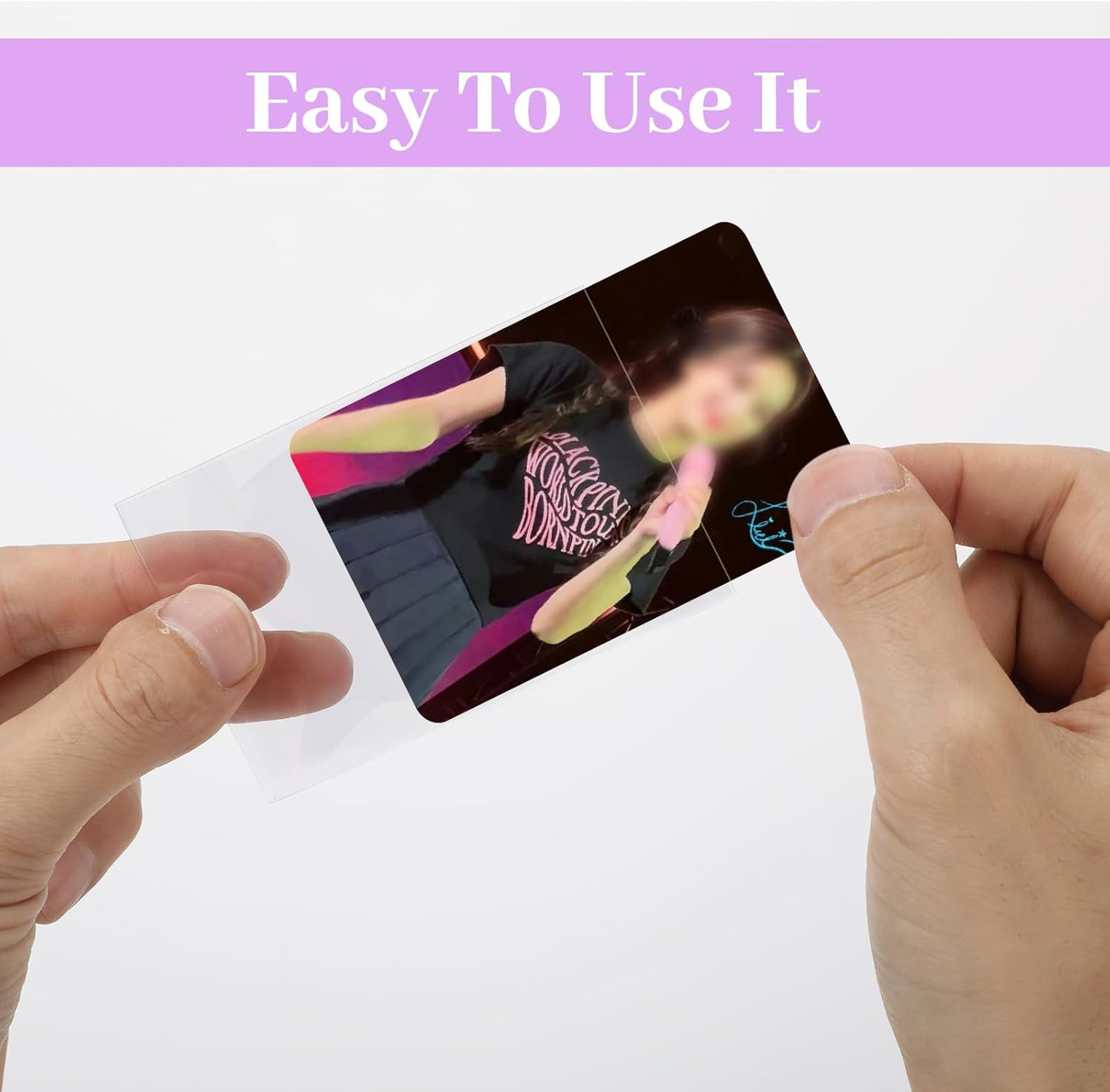 100 Pcs Photocard Sleeves, 57X88Mm Ultra Clear and Thick Sleeves Idol Photo C…