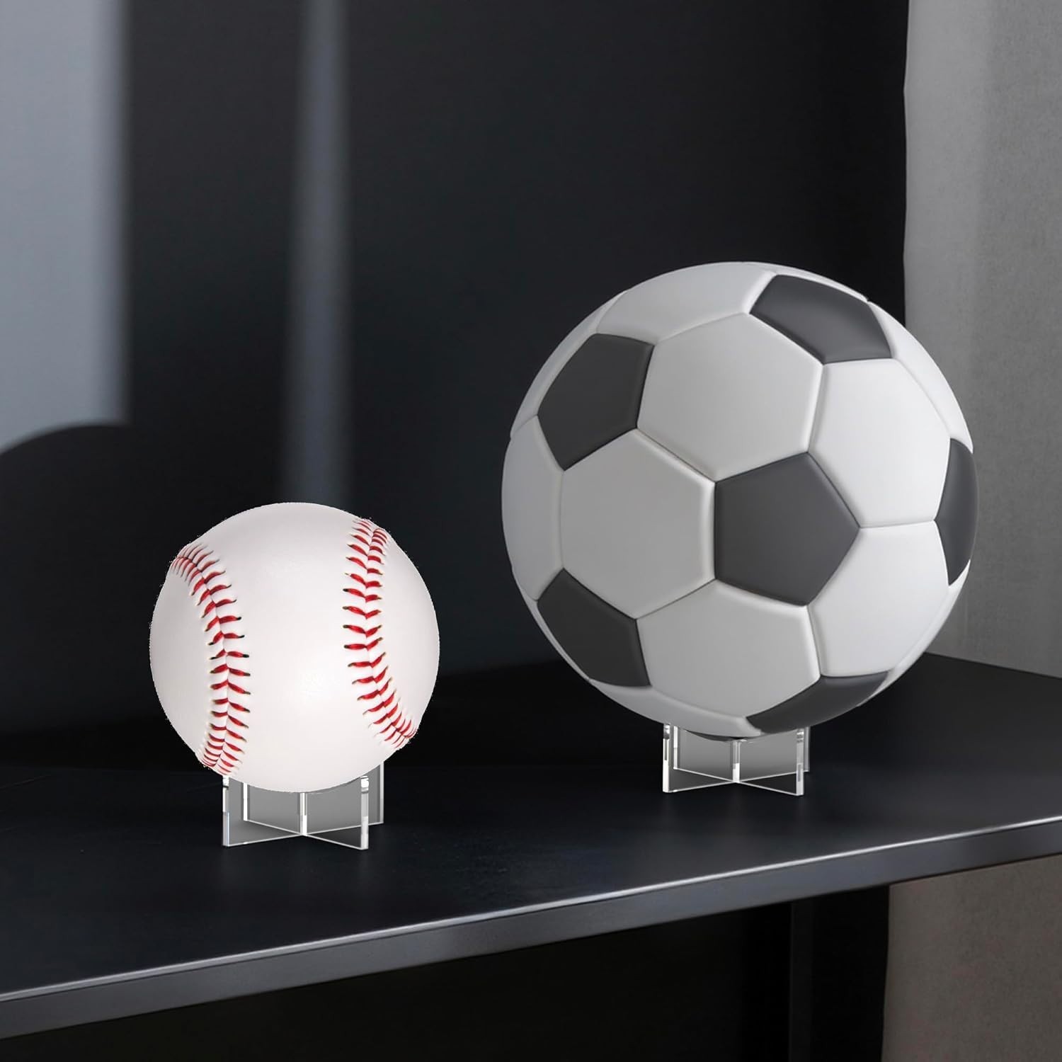 Acrylic Ball Holder 3-Pack, Small Size for Baseball, Softball & Golf Ball;…