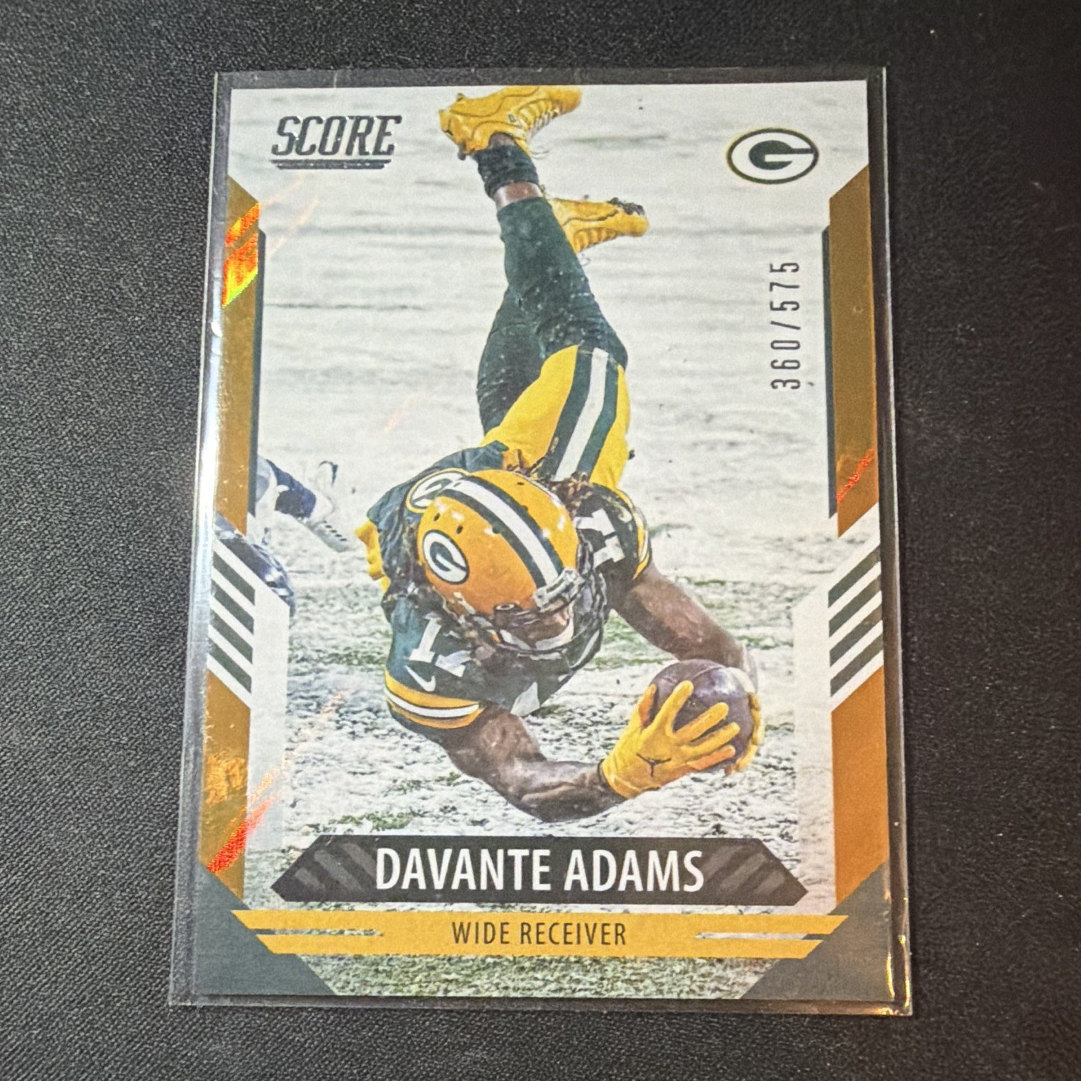 Panini Score 2021 Davante Adams #140 Green Bay Packers Lava #360/575 Serial