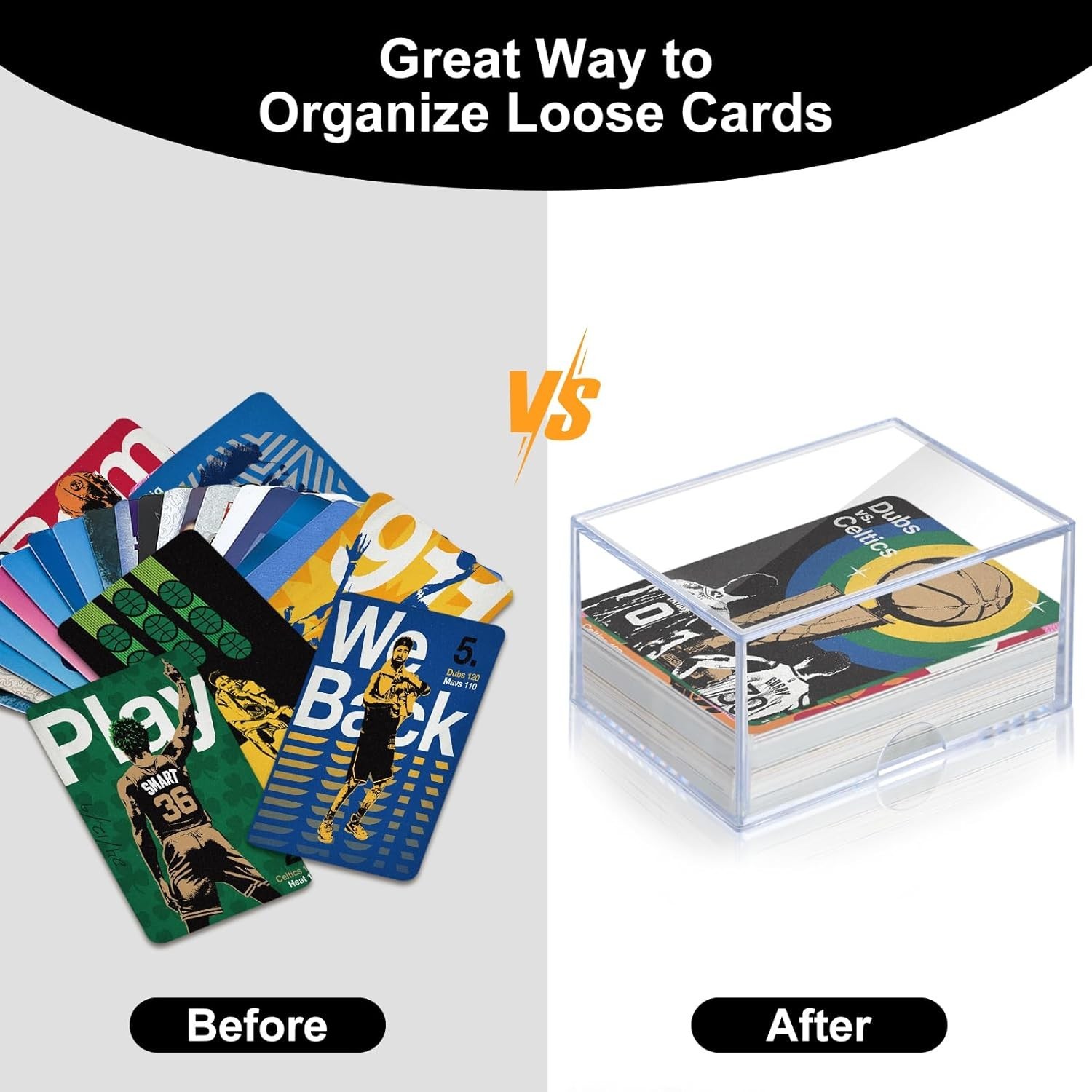 10 Clear Trading Card Boxes – Dustproof & Stackable Storage for 100 Cards Each