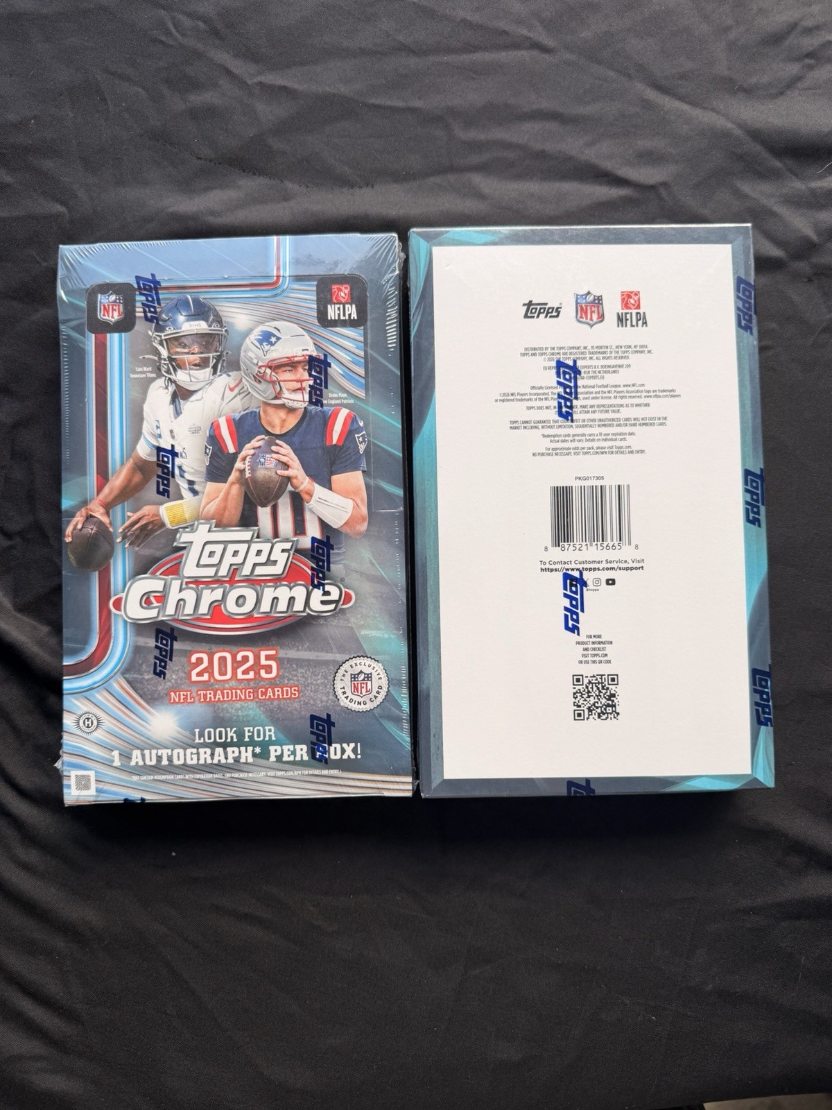 2025 Topps Chrome NFL Football Hobby Box – Brand New Sealed