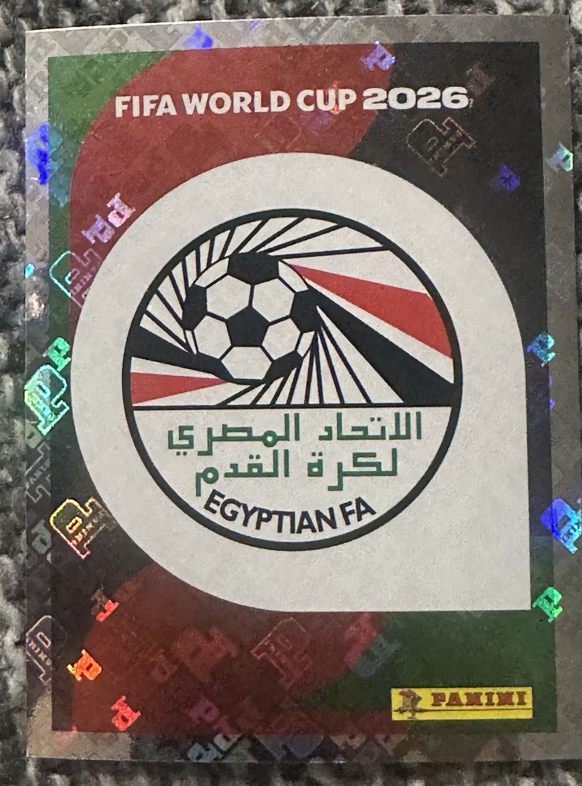 Panini FIFA World Cup 2026 Sticker Egypt Team Crest Badge Logo EGY 1