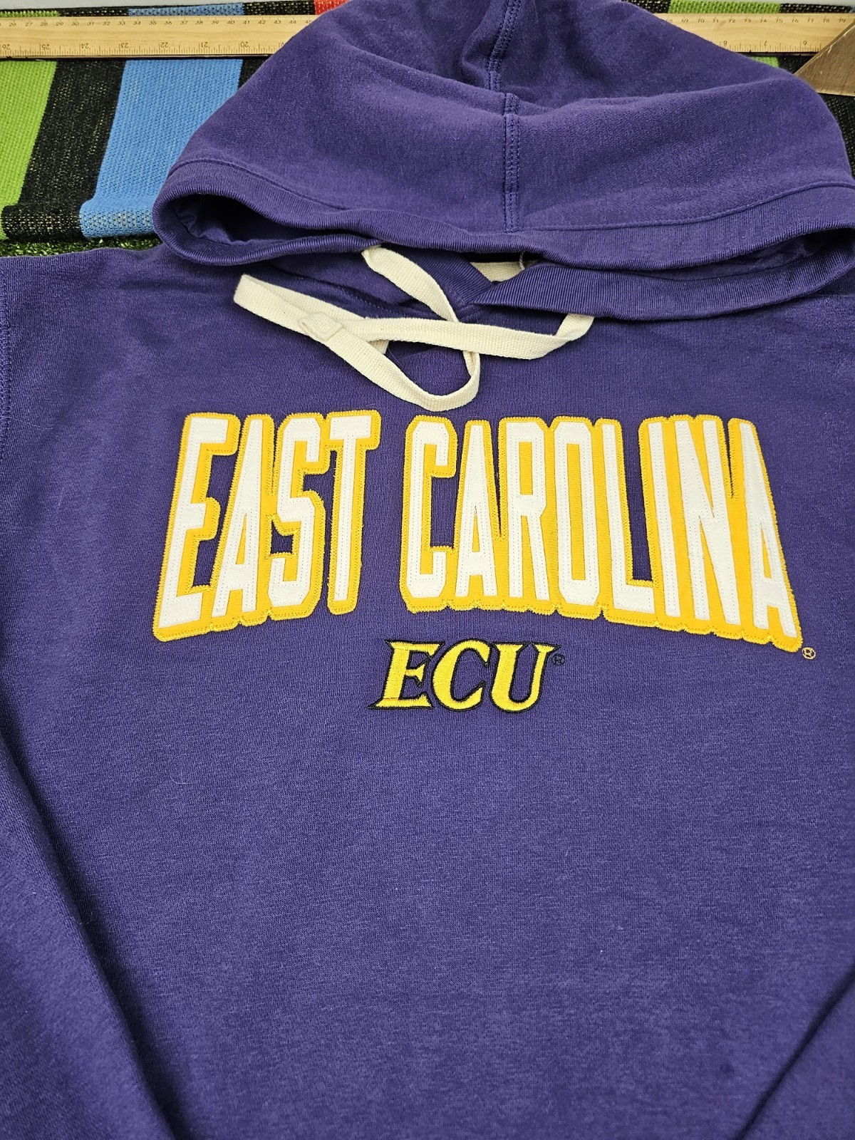 east carolina pirates ecu hoodie pullover mens XL purple embroidered logo nwt