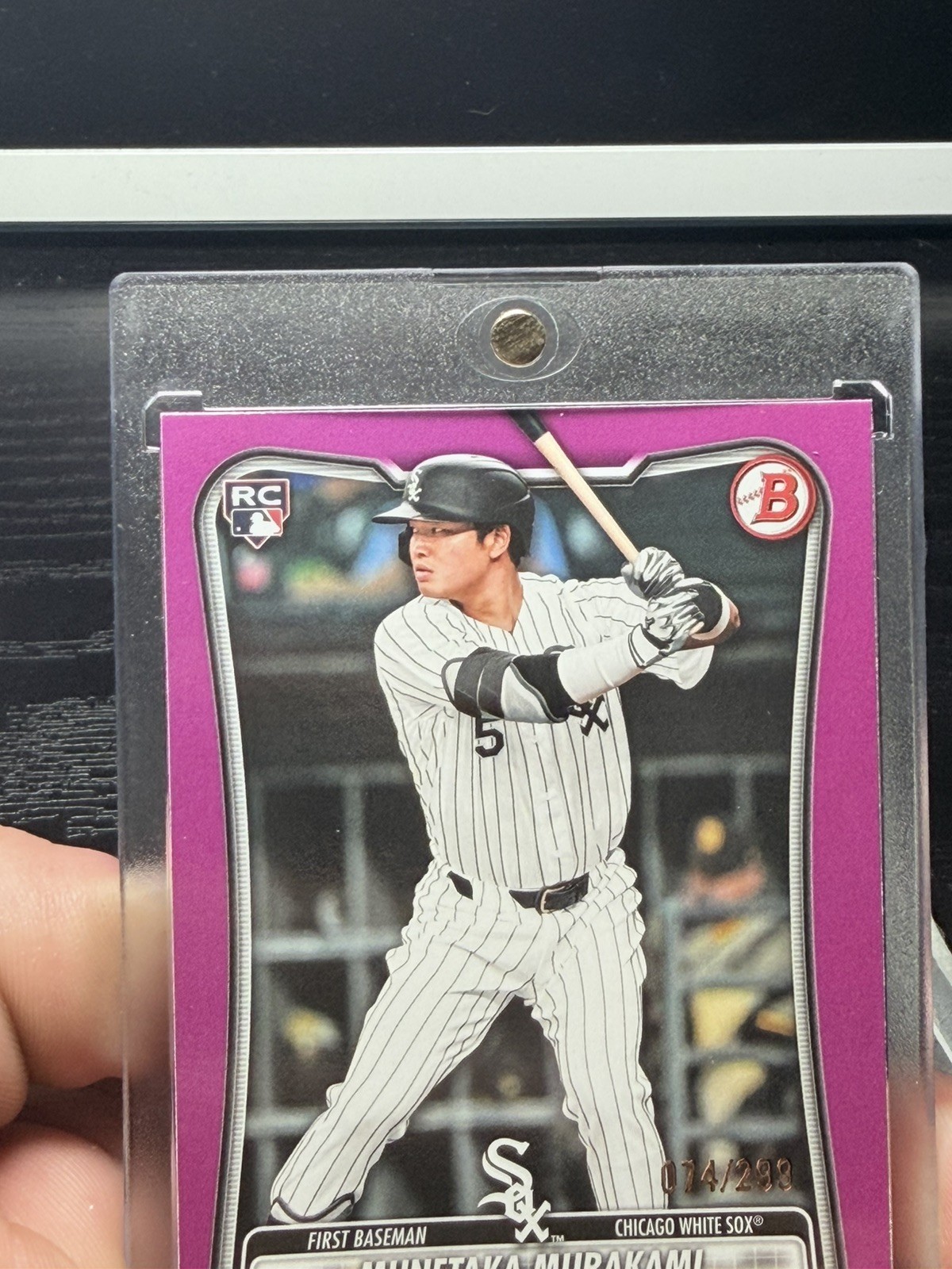2026 Bowman Munetaka Murakami Fuchsia 074/299 RC White Sox