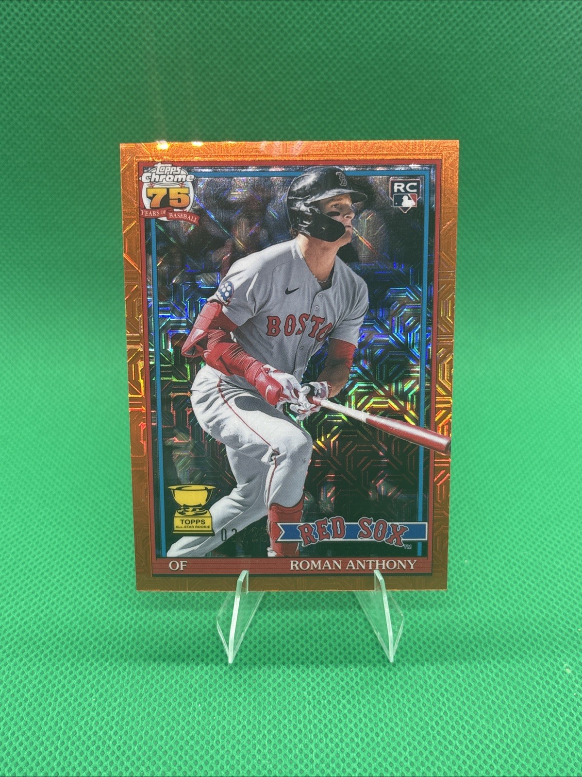 2026 Topps Roman Anthony 1991 Chrome Silver Pack RC Orange Mojo Refractor 03/25