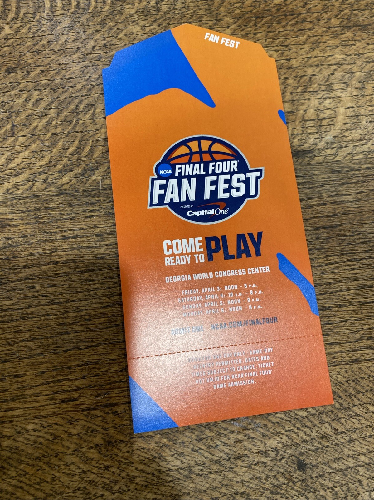 Rare 2020 Men’s NCAA Final Four Atlanta Semi & Championship Tickets Spot Gloss