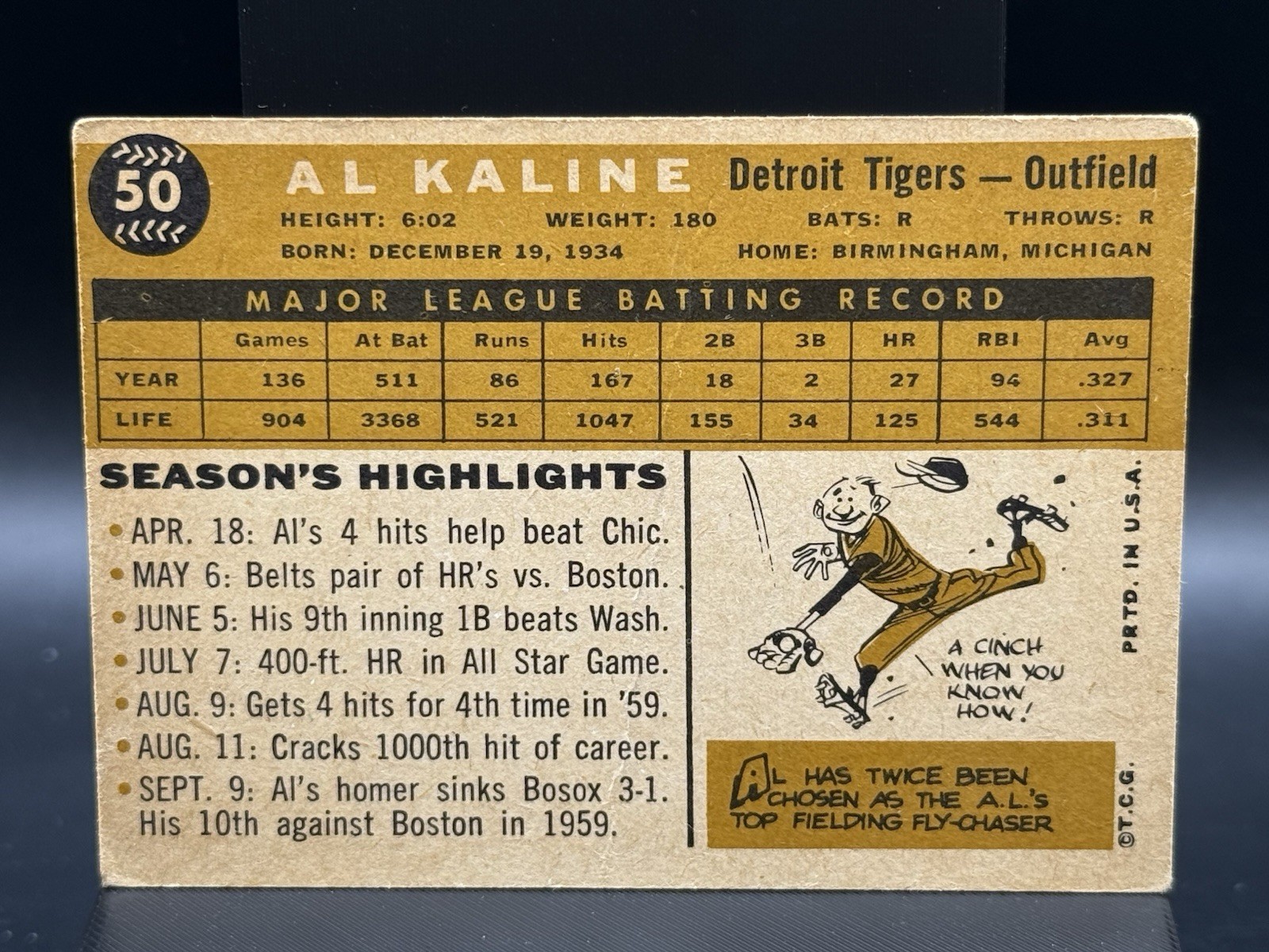 1960 Topps – Al Kaline #50