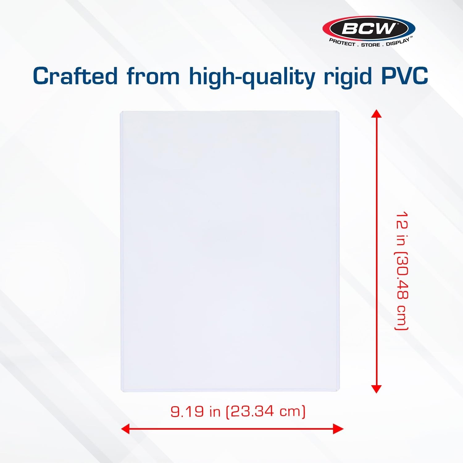 BCW 9×12 Topload Holder (20-Pack) – Rigid Print Protectors for Art Prints,