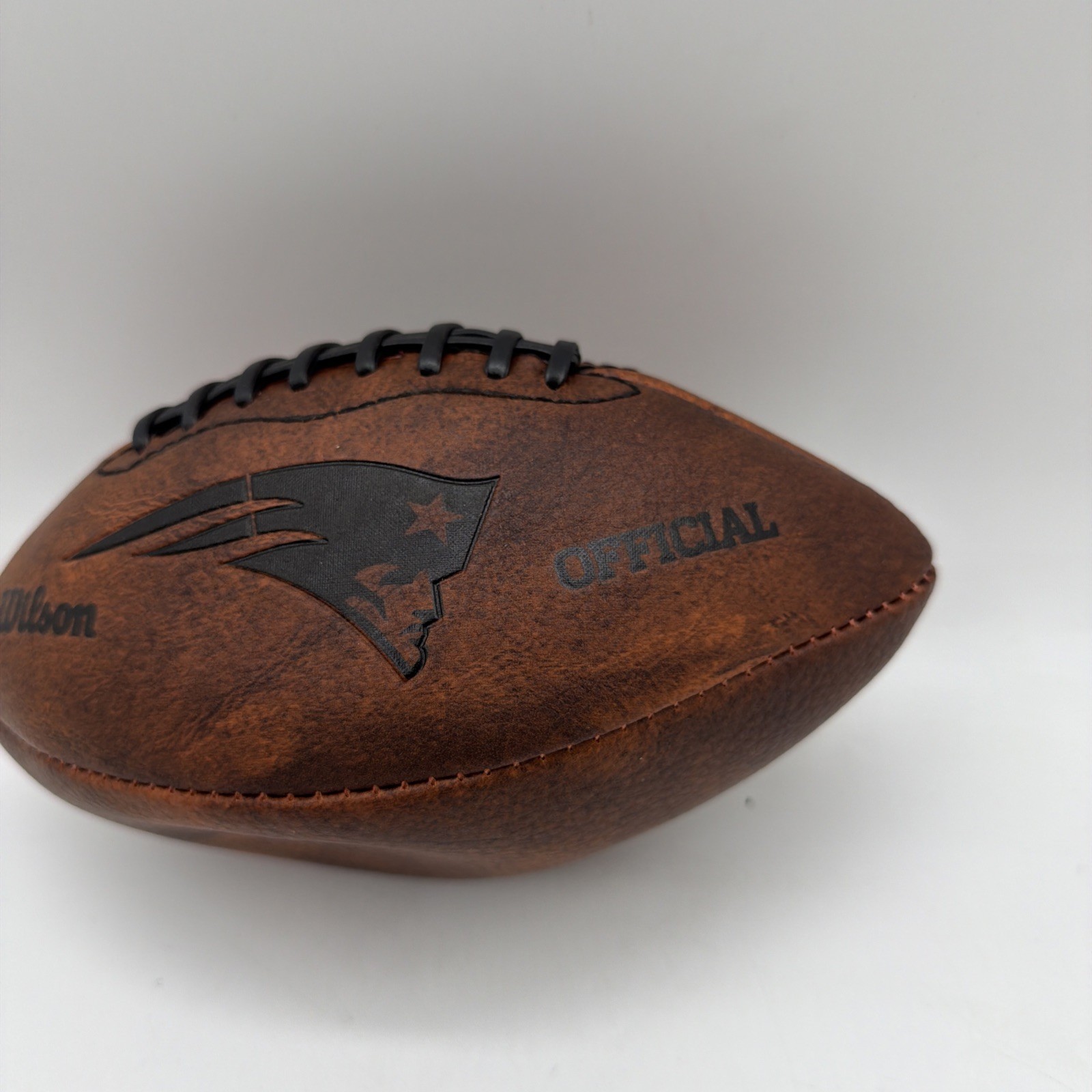 New England Patriots Vintage Throwback Mini 9″ Football by Wilson