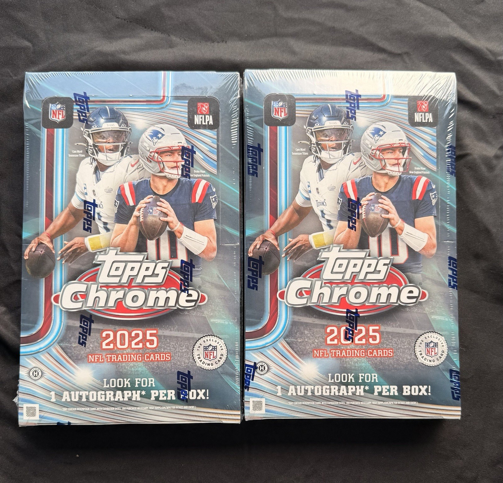 2025 Topps Chrome NFL Football Hobby Box – Brand New Sealed