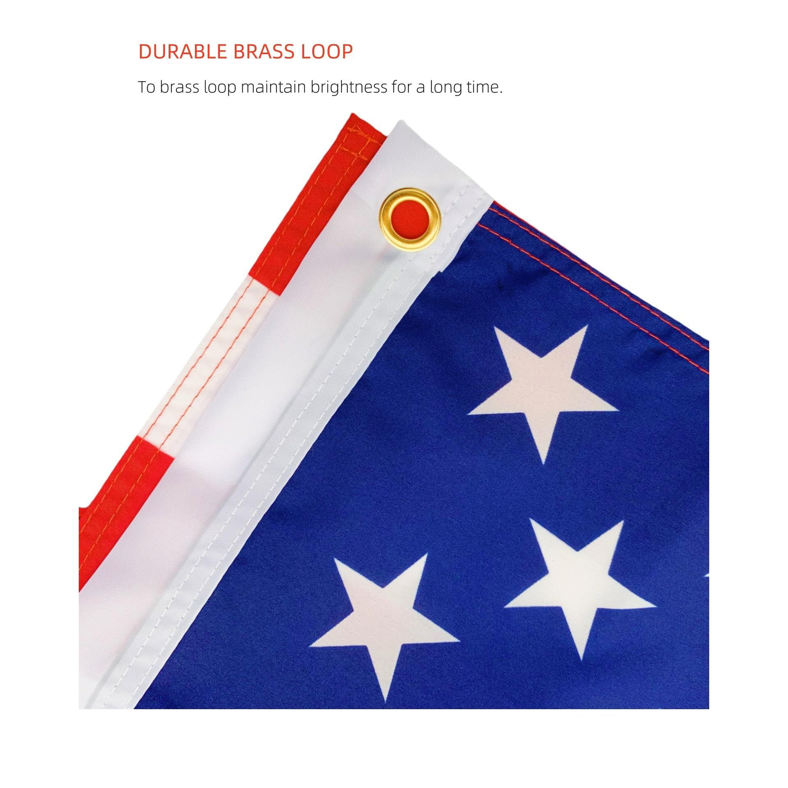 ZHECHUANG American flags for outside 3×5 3′ x 5′, Red, white and blue 1pcs