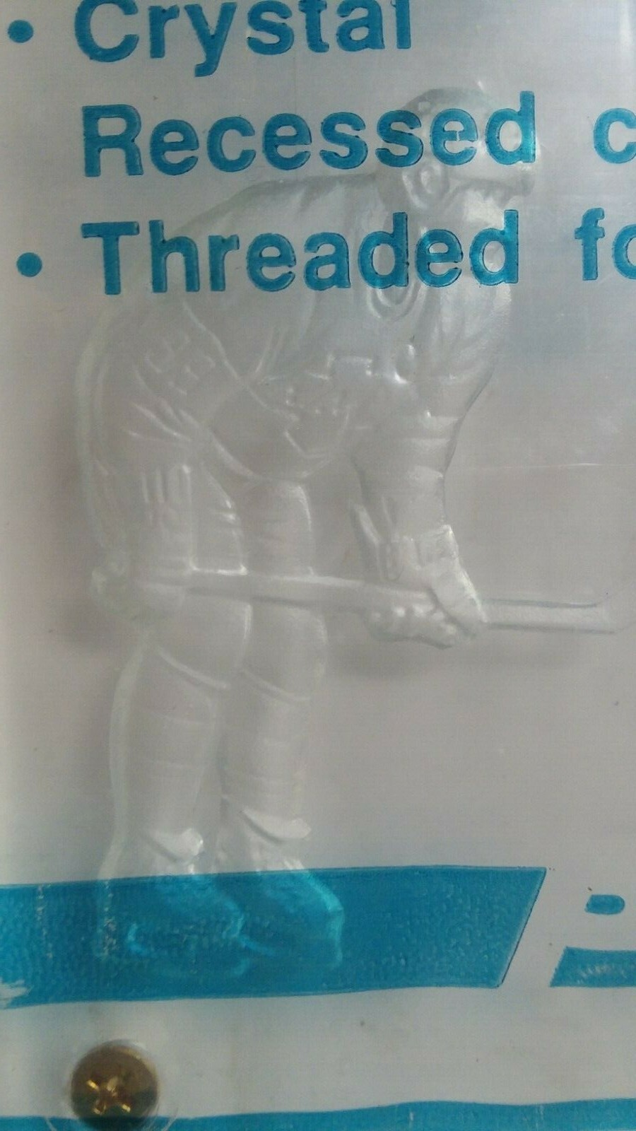 PKK Hockey Player Etched 4 Screw 1/2″ Screwdown Card Protector New NIP Last One!