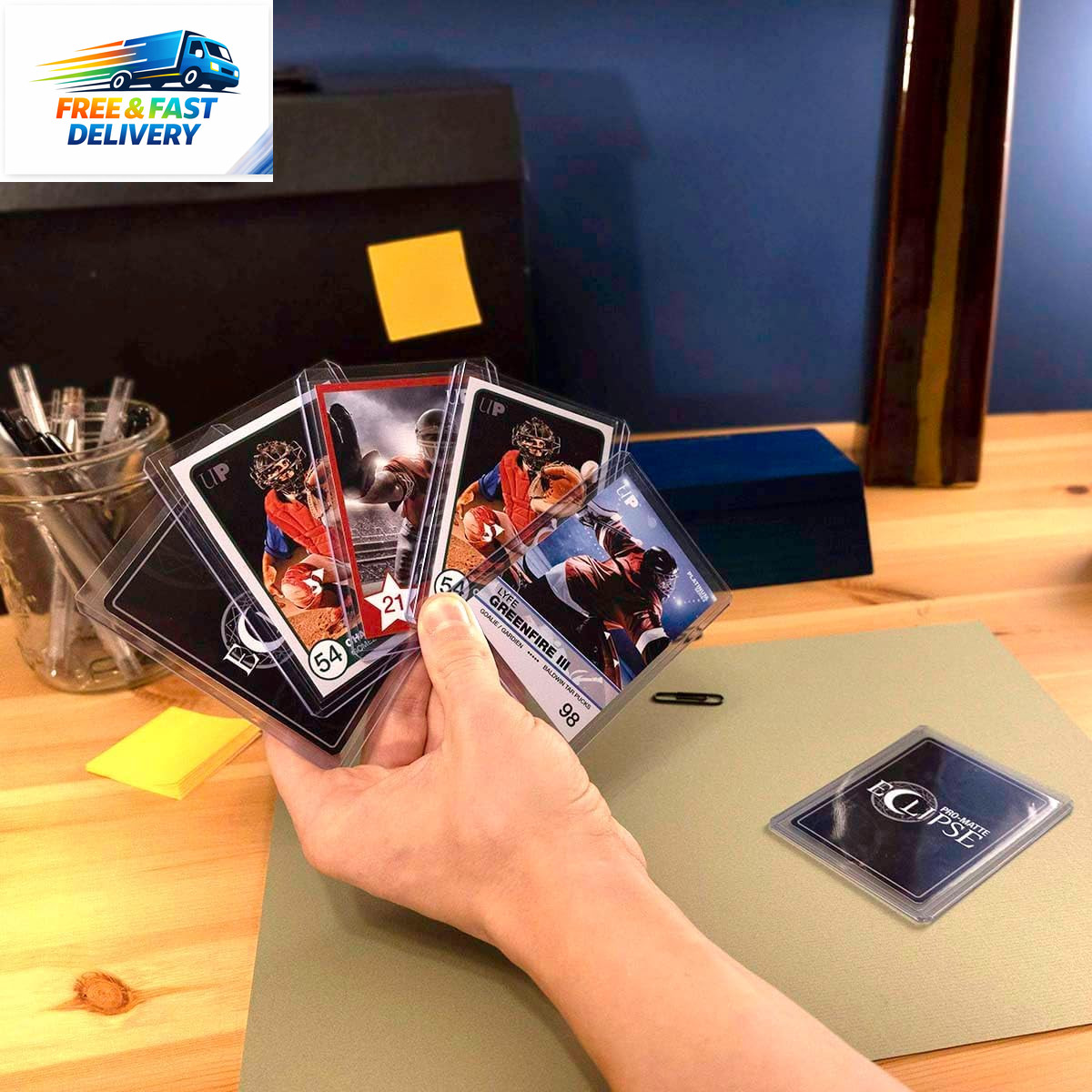 3″ X 4″ Clear Regular Toploaders for Cards with Card Sleeves Bundle Standard Siz