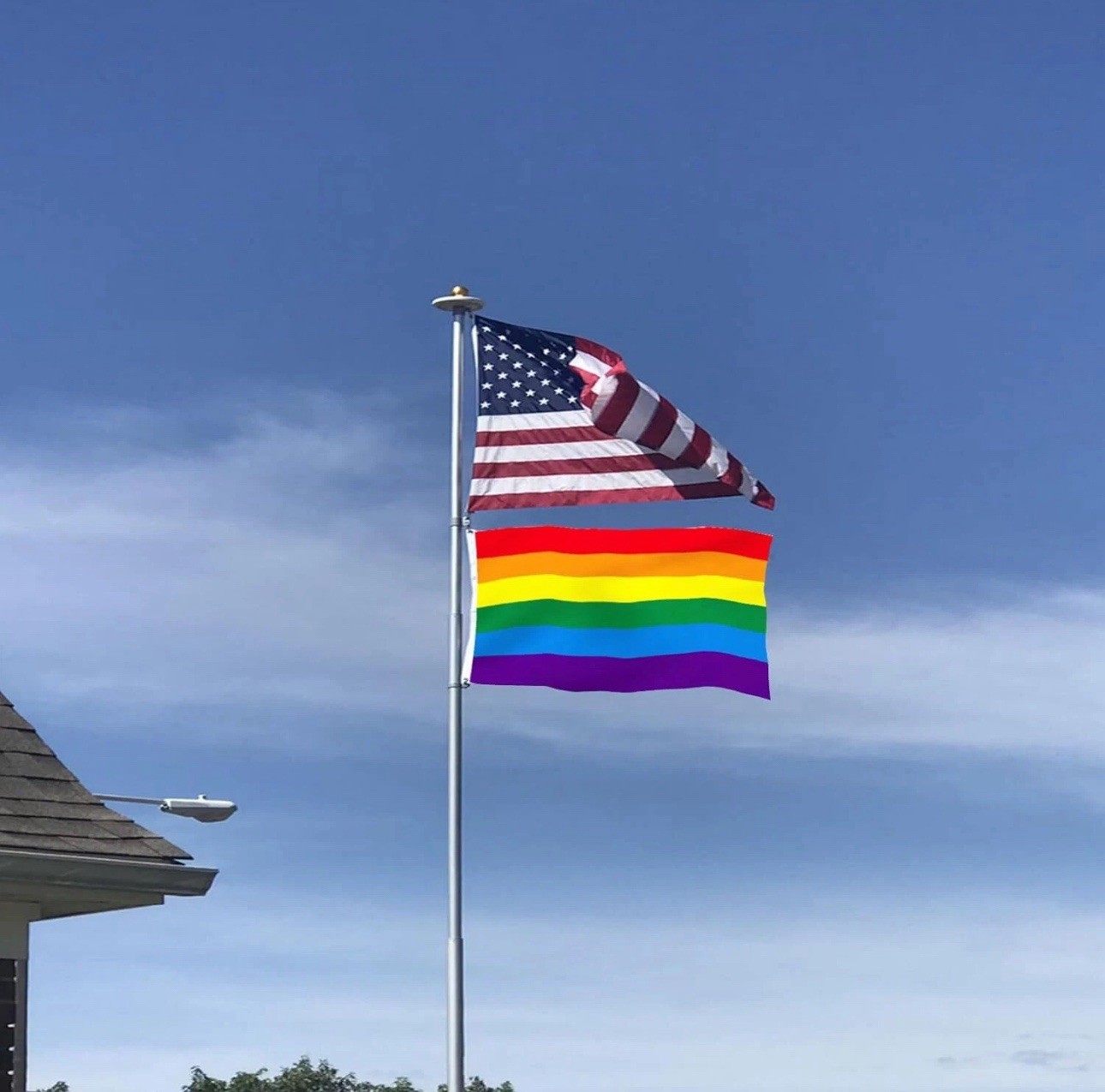 LGBTQ Rainbow Gay Pride Flags 3×5 Outdoor Made in USA- Banner…