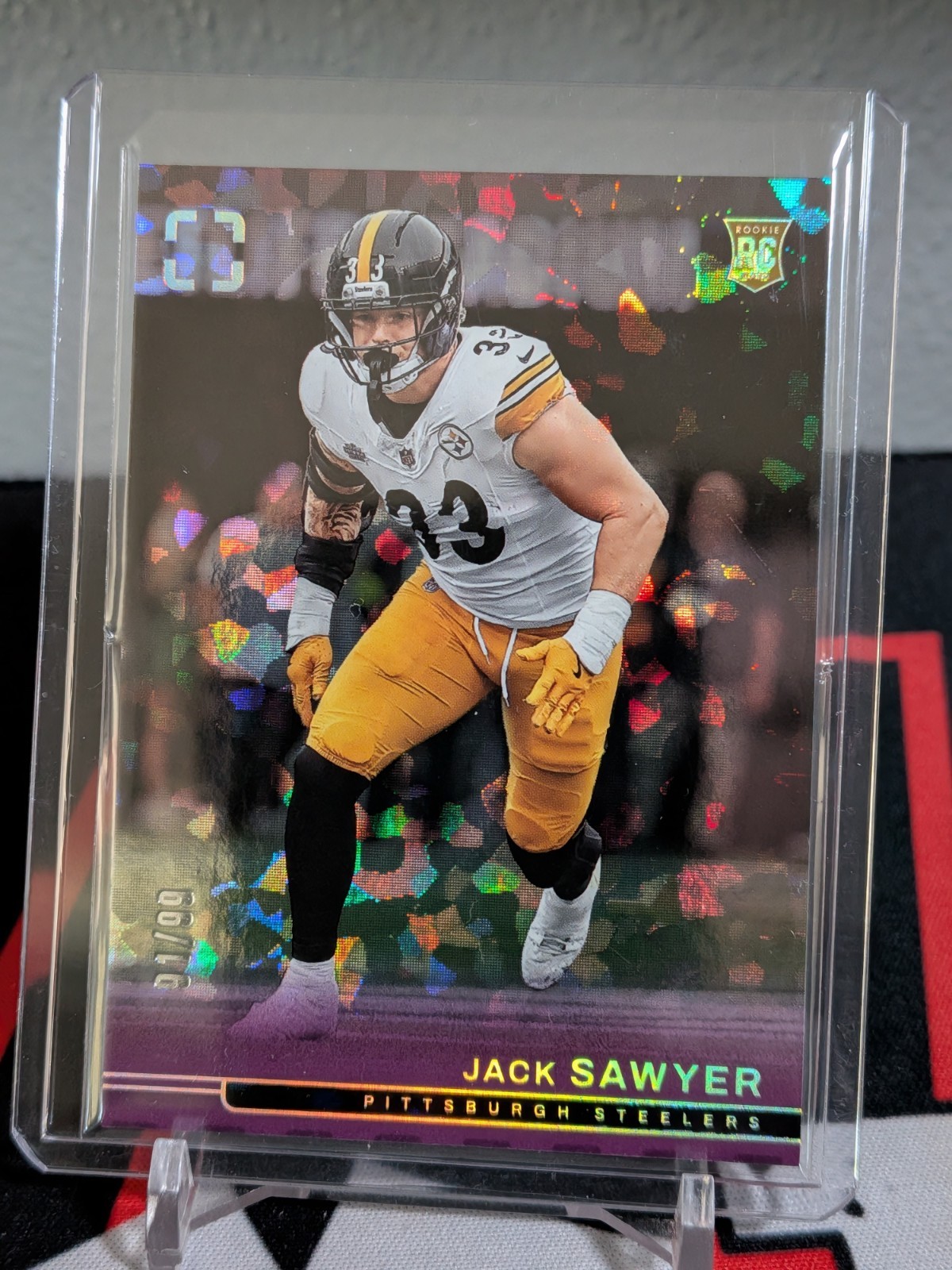 2025 Panini Photogenic Rookies Purple /99 Jack Sawyer #171 – Steelers