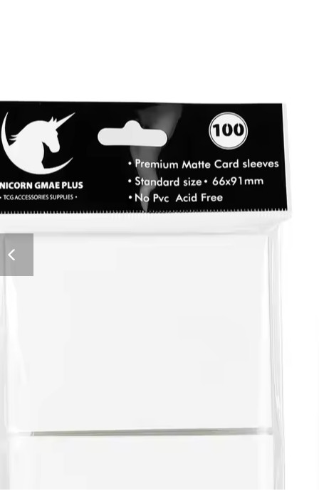 100PCS 66x91mm Matte Standard Size Card Sleeves TCG Trading Cards Protector