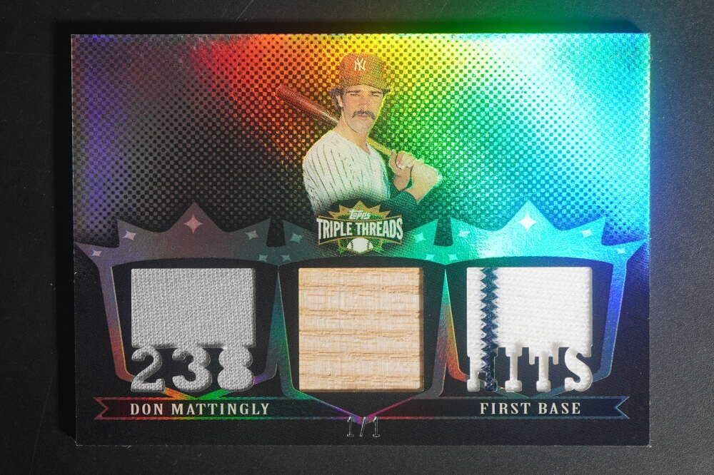 2007 Topps Triple Threads Don Mattingly Relic Platinum 1/1 Yankees DZ2609
