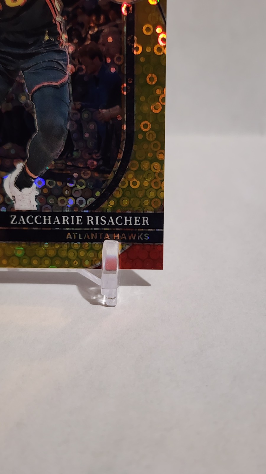 2024-25 Panini Select Courtside Zaccharie Risacher #289 Gold Disco Prizm 2/10 RC