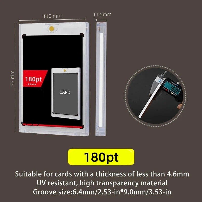 25Pack/100Pack 35 100 130 180Pt Magnetic Card Holders One-Touch For Trading Card
