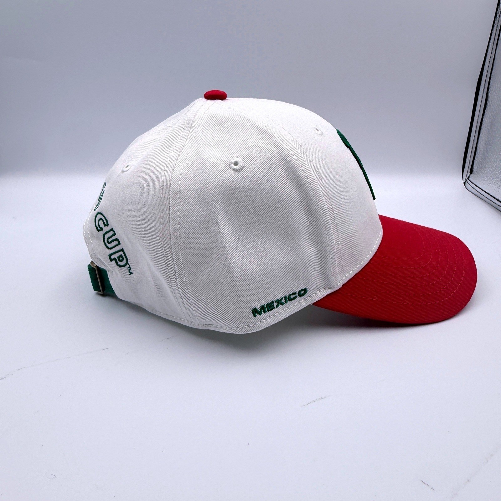 FIFA World Cup 2026 Mexico Hat Core Adjustable Cap Natural/Red Soccer Fan Gear