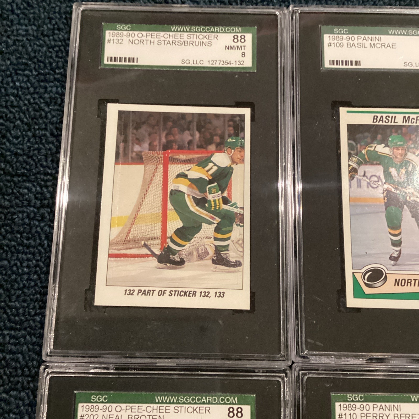 12x 1989-90 Panini & OPC Stickers North Stars ALL SGC 7 8 9 Hockey Star Set Lot