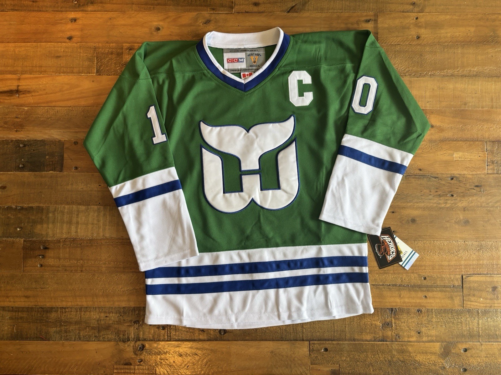 Ron Francis Hartford Whalers Green 1986 NHL Jersey Size 50 Large Mens