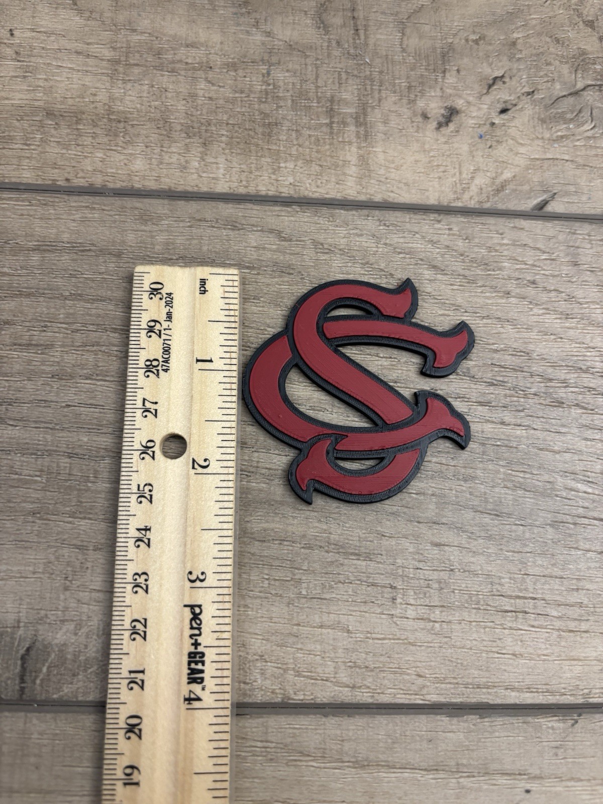 South Carolina Full Size Raised 3-D Batting Helmet Logo. 2” Tall. See Details!