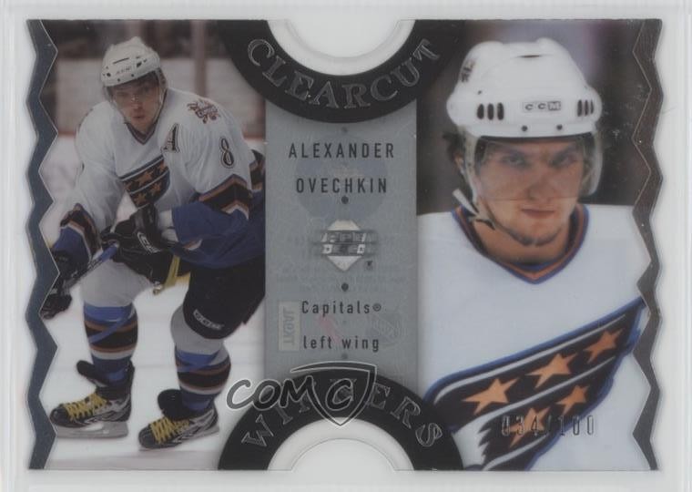 2007-08 Upper Deck Clear Cut Winners 34/100 Alex Ovechkin Alexander #CCW42 1pc9