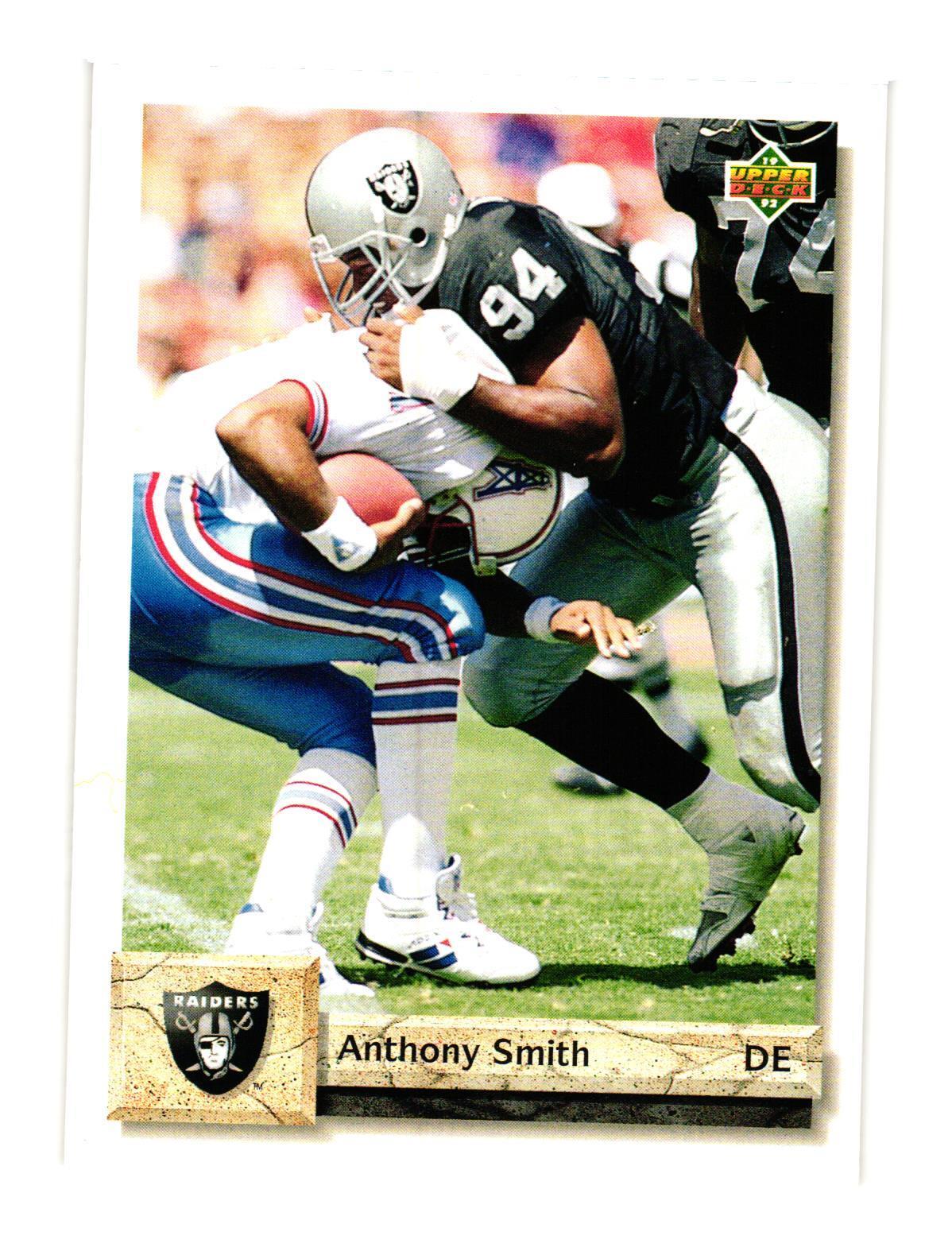 1992 Upper Deck #460 Anthony Smith Los Angeles Raiders