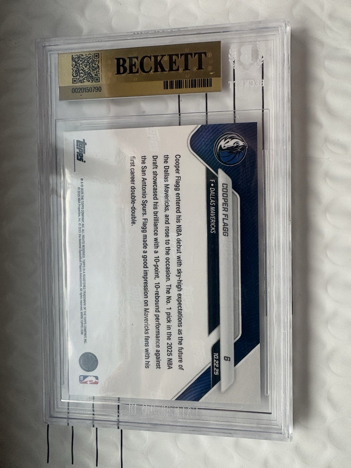 Topps 2025-26 Generation Now Cooper Flagg #GN-1 Dallas Mavericks NBA