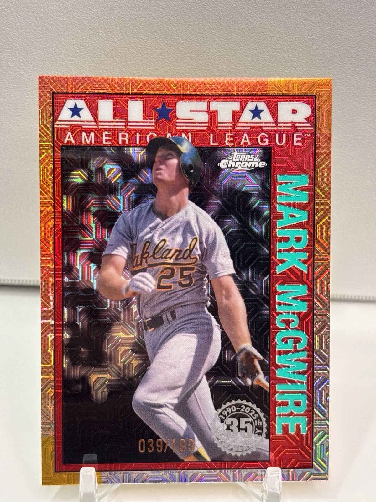 Topps 2025 Series 2 Mark McGwire All Star Silver Pack #90ASC-25 /199